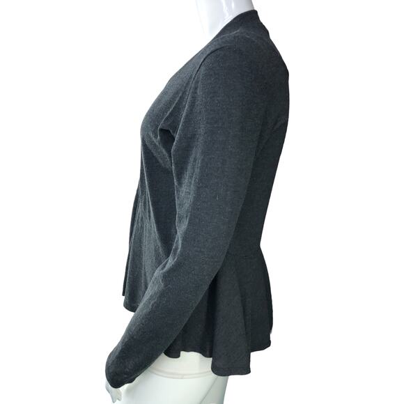 Fresh Produce Womens Size XXL Cardigan Sweater Open Peplum Grey Gray USA Made - Picture 5 of 15